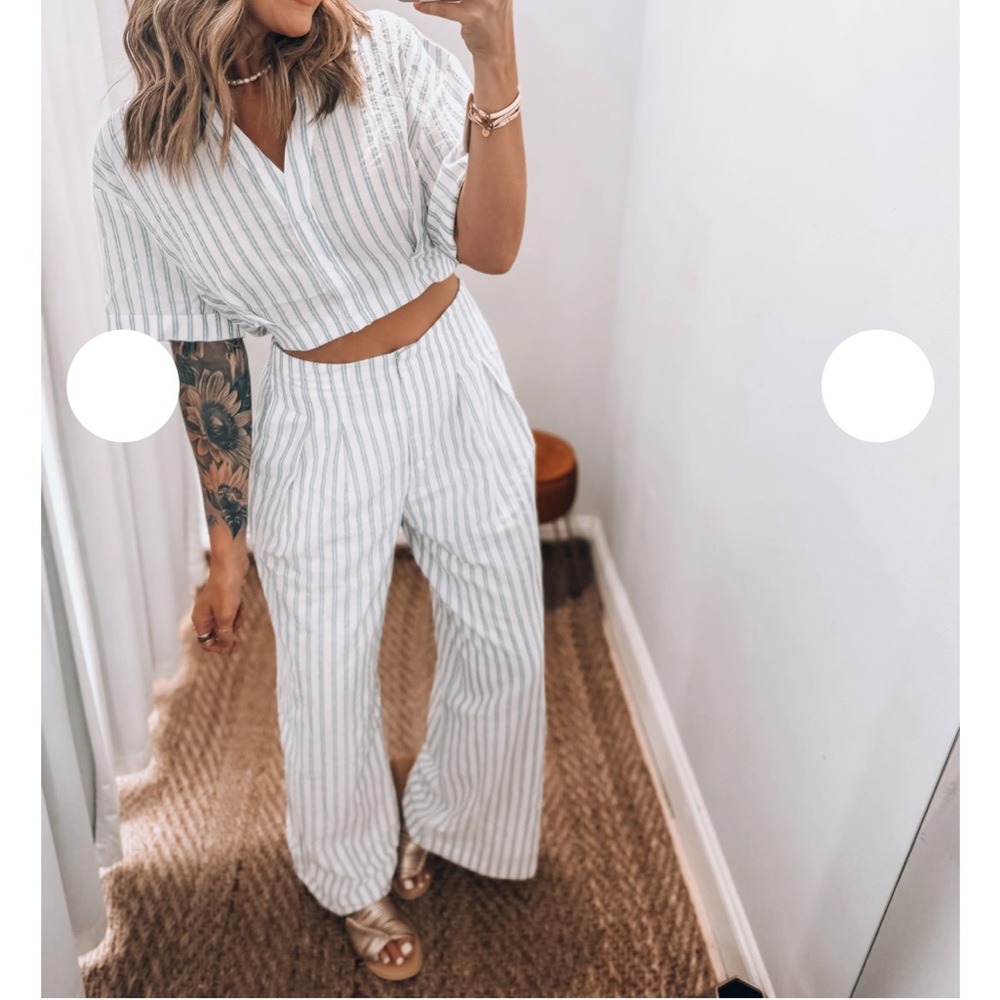Striped Wide Leg pant and top set!